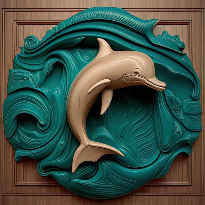 3D модель Знаменитое животное зимнего дельфина (STL)